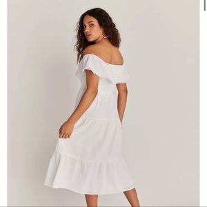 Backyard Roses Meadow Midi Dress